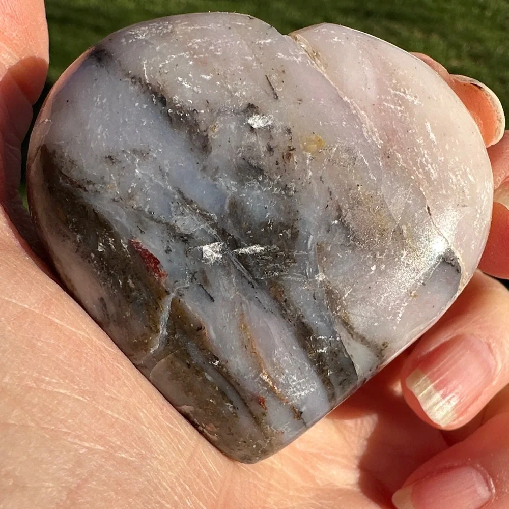 Genuine 479.00 Cts Pink Opal Healing Heart - Picture 6 of 16